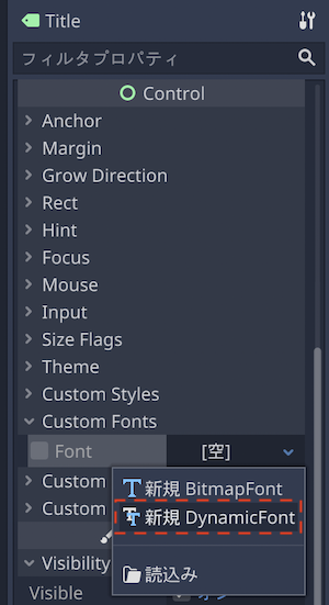 Custom Fonts &gt; Font