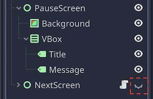 NextScreenを非表示にする