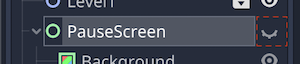 PauseScreenを非表示にする