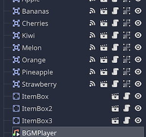 AudioStreamPlayerを追加
