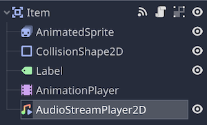 AudioStreamPlayer2Dを追加