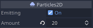 Particle2Dノードのプロパティ