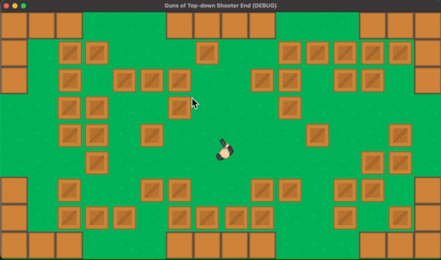 Godot で作るトップダウンシューティングの 4 種類の銃