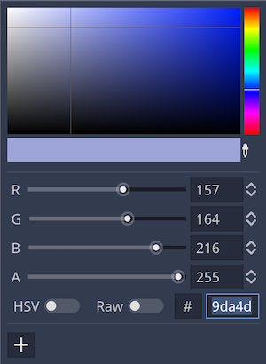 Visibility&gt;Modulate property