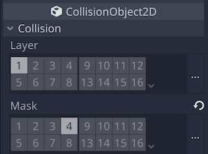 CollisionObject2D properties