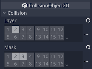 CollisionObject2D properties