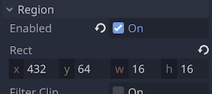 Sprite node - Region - enabled