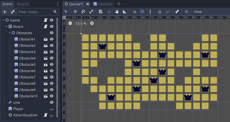 Obstacles - 2D Workspace