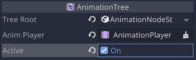 AnimationTree - Edit properties