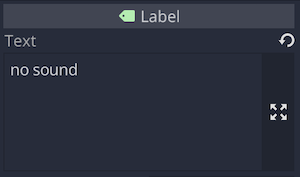 SoundLabel node - Text