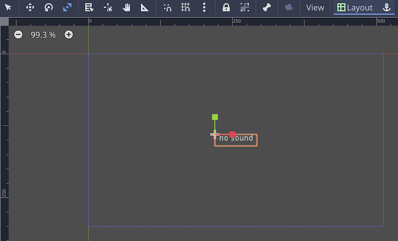 SoundLabel node - Layout - Center