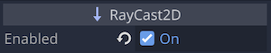 RayCast2D Enabled=on
