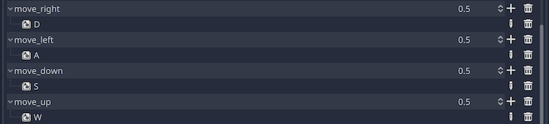 Project Settings - Input Map